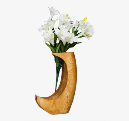 Nurturing Combo of 6 White Glossy Plastic Fiber Pots for Home